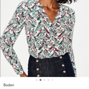 Boden Tabitha Silk Blouse Size 10R